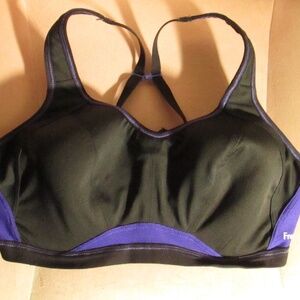 Freya High Impact Black and Purple Sports Bra